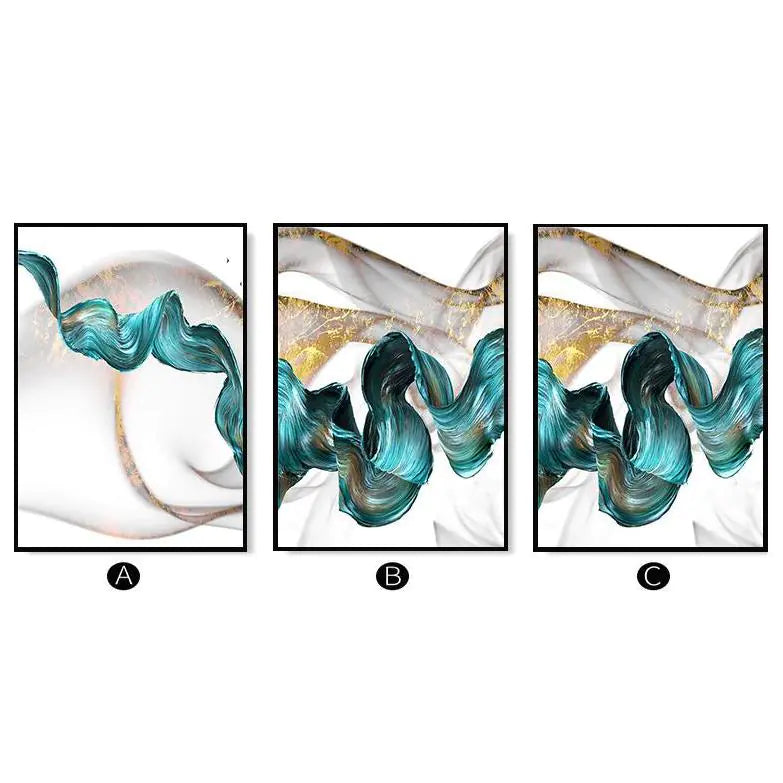 Nordic Style Flying Bird Canvas Poster Wall Art (1pc)