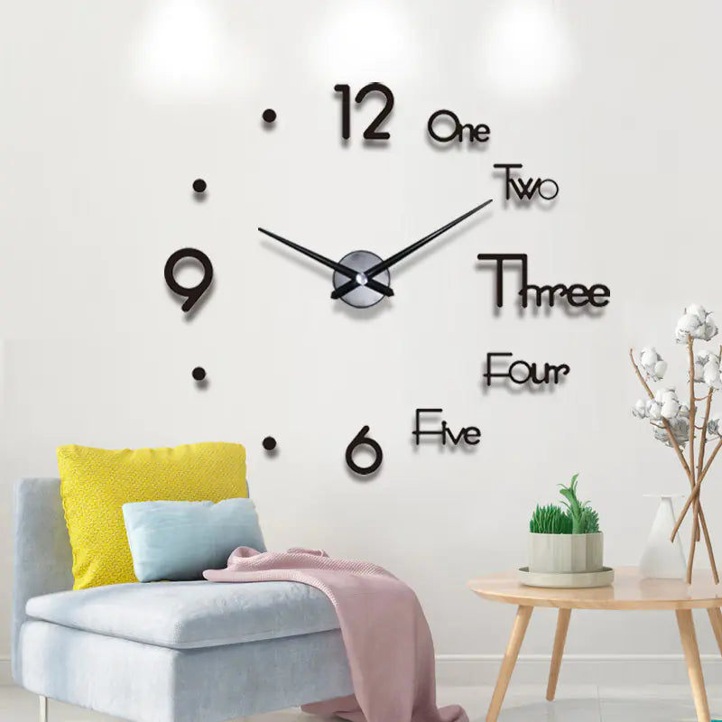 Minimalist Round Wall Clock - Nordic Style Quartz Silent