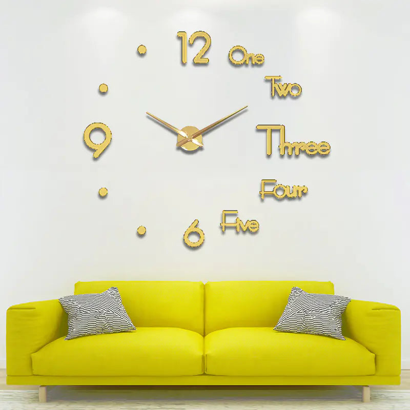 Minimalist Round Wall Clock - Nordic Style Quartz Silent