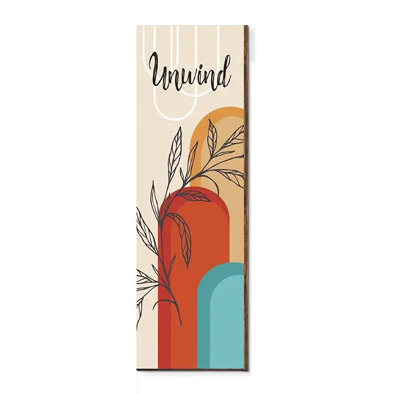 Rustic Bohemian Wood Sign for Bathroom Wall Decor