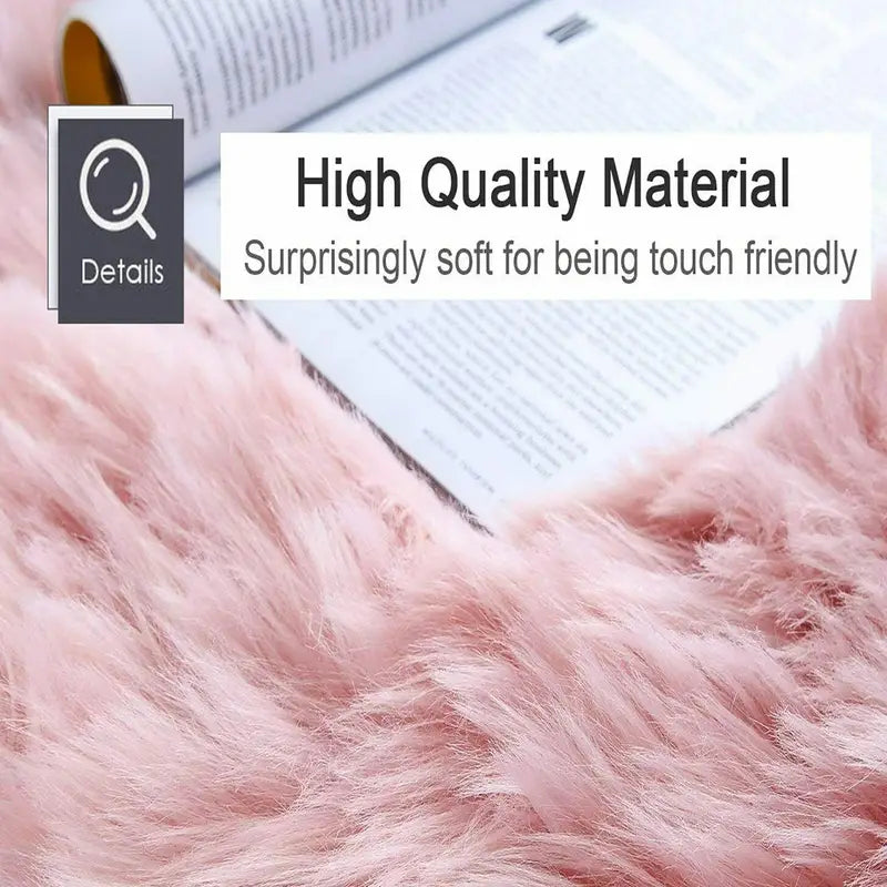 Elegant Pink Shaggy Runner Rug for Home Decor