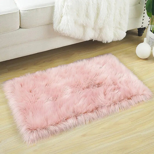 Elegant Pink Shaggy Runner Rug for Home Decor