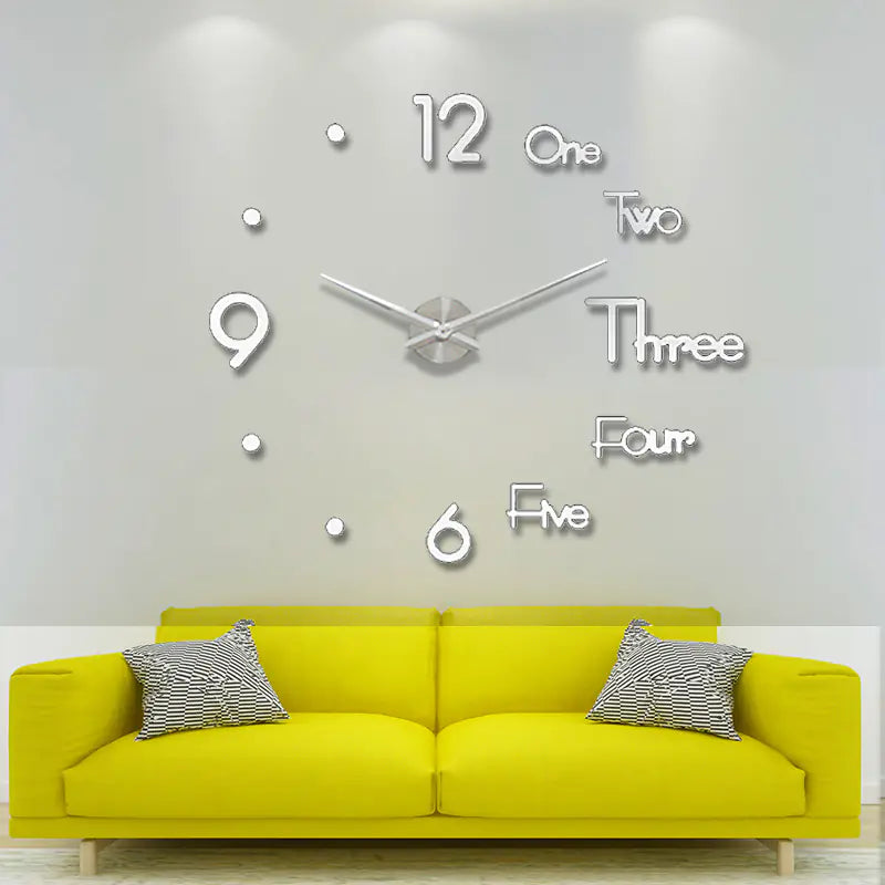 Minimalist Round Wall Clock - Nordic Style Quartz Silent