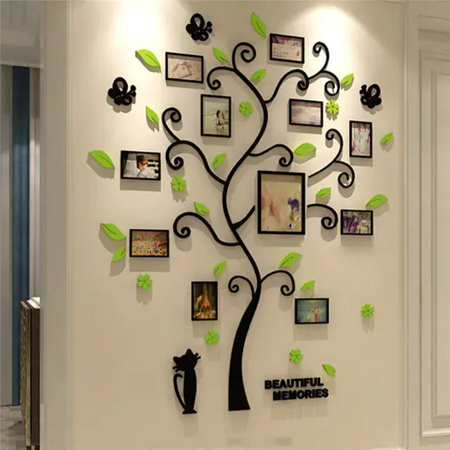 Tree Photo Wall Decal with Frame Design
