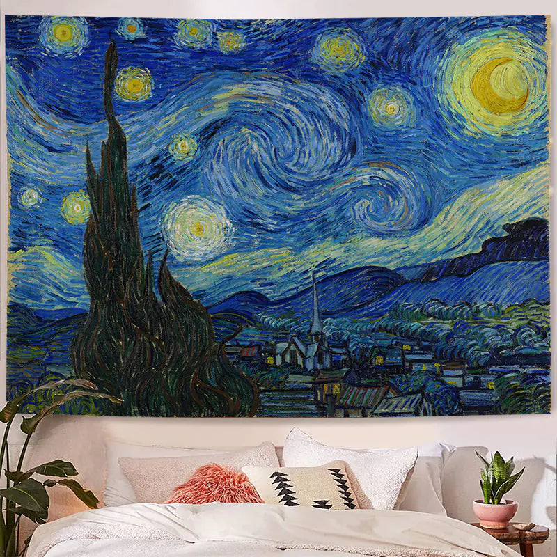 Van Gogh Tapestry for Nordic Decor and Wall Art
