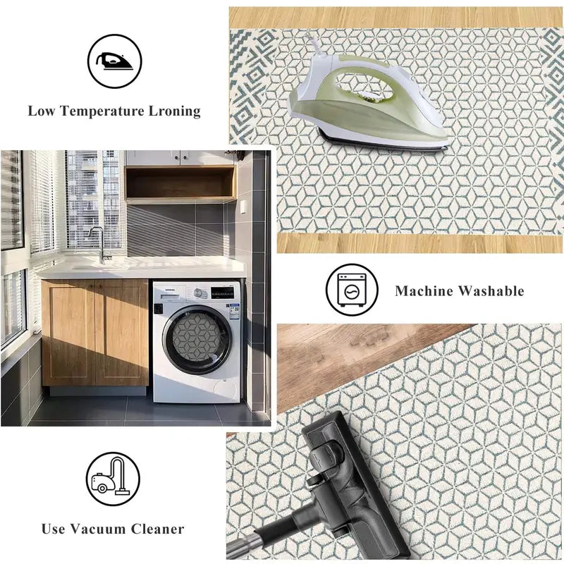 Bohemian Indoor Area Rug with Tassel Decoration